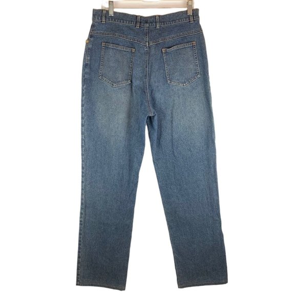 St. John Sport Womens High Rise Straight Jeans Size 10. Blue Stretch. Marie Gray - Picture 2 of 8